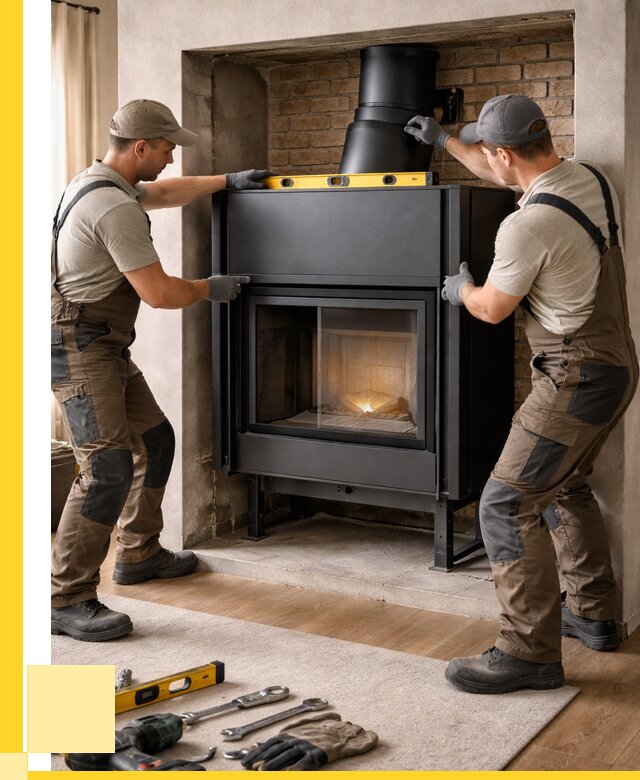 Установка каминных топок в Котласе под ключ от 18653 р. | ЭриданКтл