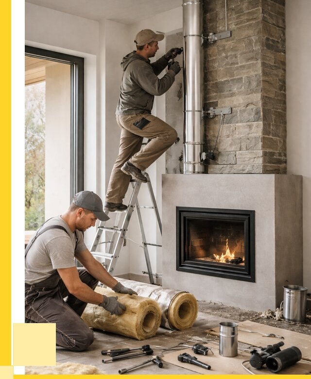 Монтаж дымоходов для каминов в Котласе от 15545 р. ЭриданКтл