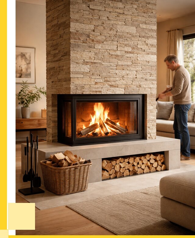 Дровяной камин под ключ в Котласе от 207260 р. | ЭриданКтл