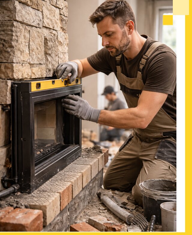 Дровяные камины под ключ в Котласе: монтаж, обустройство