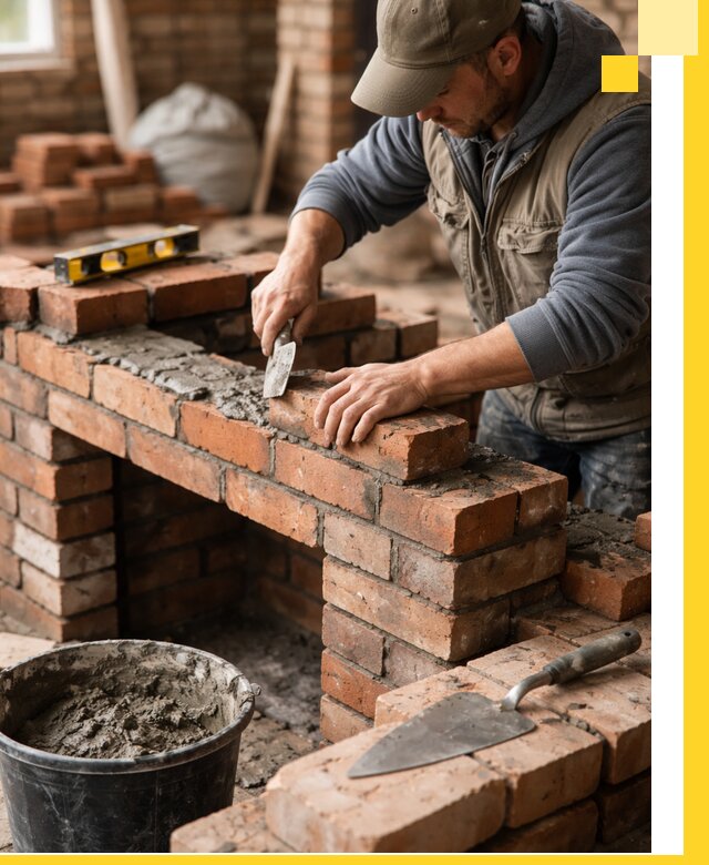 Кладка каминов под ключ в Котласе профессиональная отделка и монтаж