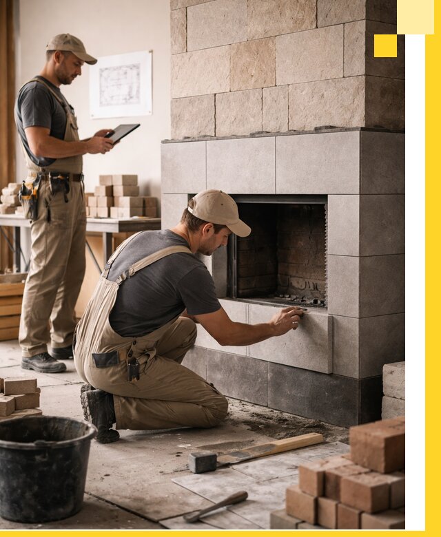 Индивидуальные проекты каминов и каминных систем в Котласе