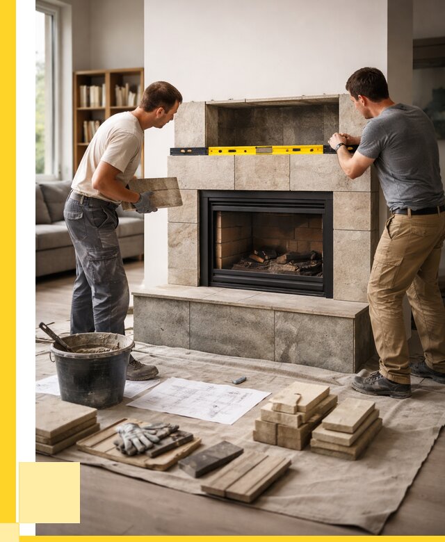 Монтаж каминов и установка в Котласе от 46634 р. | ЭриданКтл