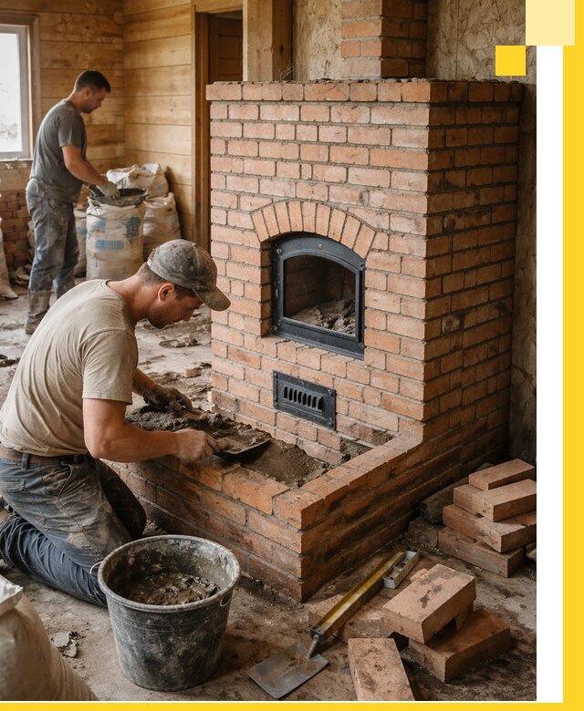 Профессиональное строительство печей в Котласе под ключ