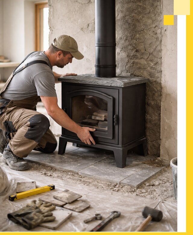 Профессиональный монтаж печей и каминов в Котласе под ключ