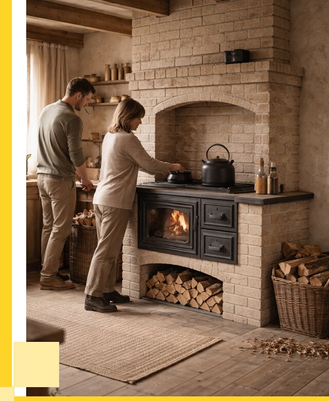 Печи с плитой в Котласе от 46634 р. | ЭриданКтл — кирпичная печь