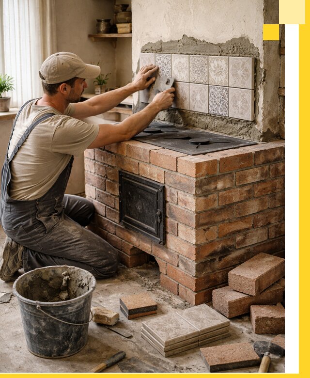 Печи с плитой на заказ монтаж гарантия и сервис в Котласе