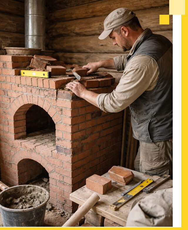 Изготовление и установка русских печей в Котласе под ключ