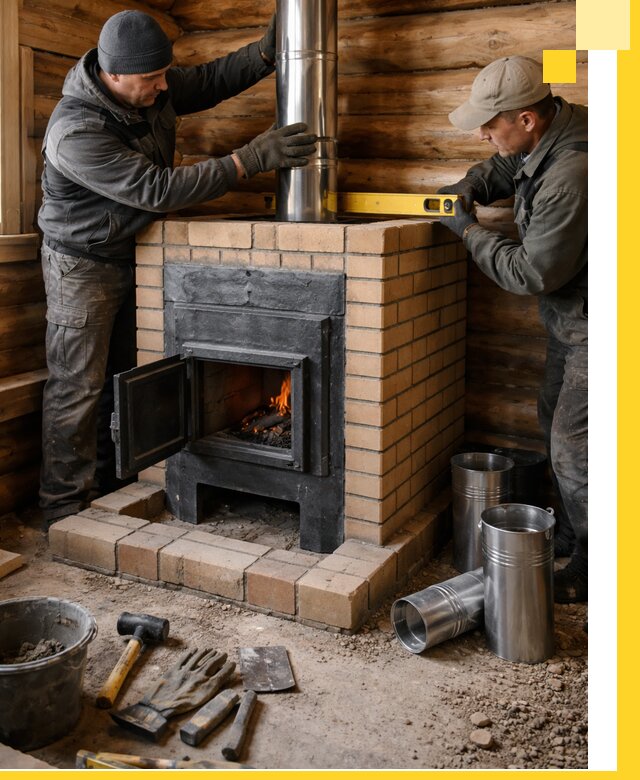 Проектирование, изготовление и установка банных печей в Котласе