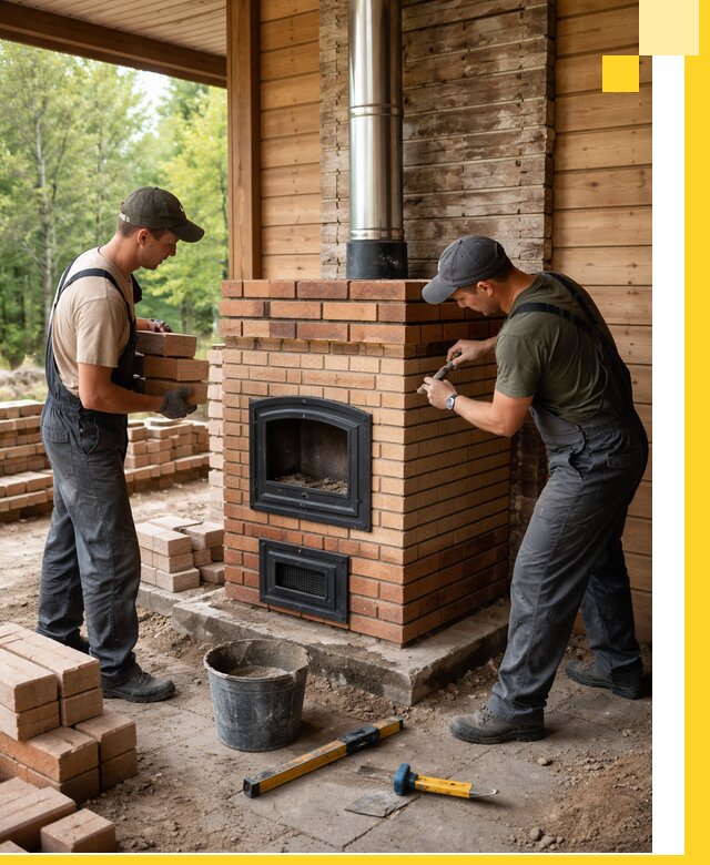 Производство и установка дачных печей под ключ в Котласе