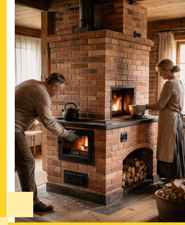 Печи для загородного дома под ключ в Котласе от 82904 р. | ЭриданКтл