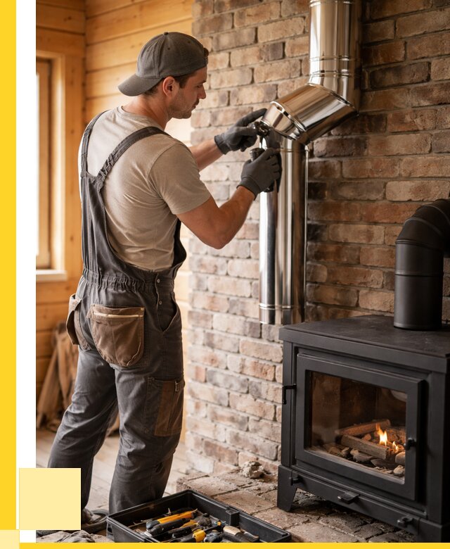 Монтаж дымоходов для печей в Котласе от 7772 р. | ЭриданКтл