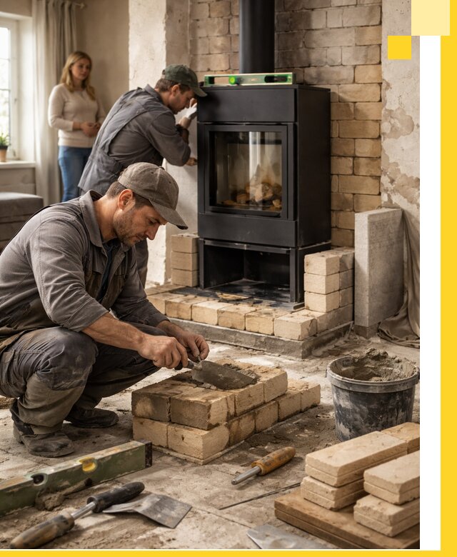 Печи и камины под ключ: проект, установка в Котласе