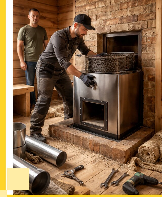 Монтаж банных печей под ключ в Котласе от 18653 р., ЭриданКтл