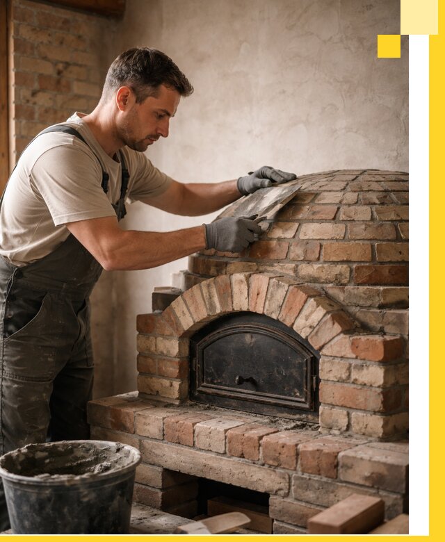 Изготовление и монтаж помпейских печей на заказ в Котласе