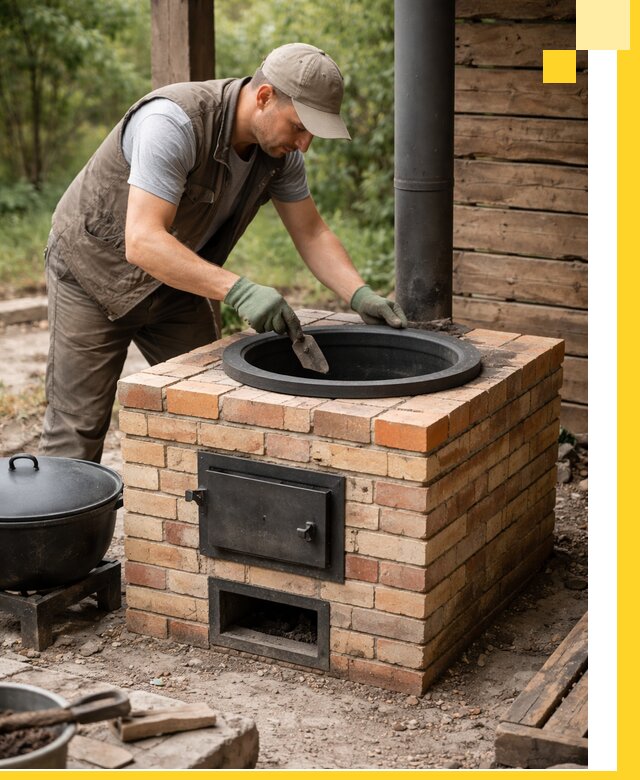 Изготовление и установка печей для казана в Котласе под ключ