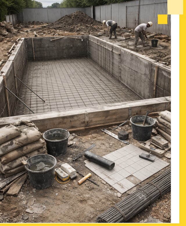 Строительство бассейнов под ключ в Котласе, дизайн и монтаж