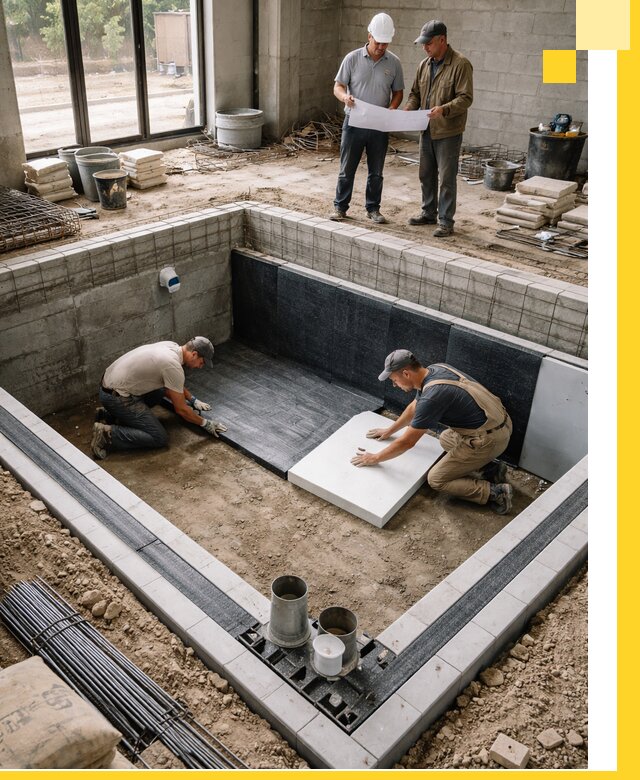 Проекты частных и общественных бассейнов под ключ в Котласе