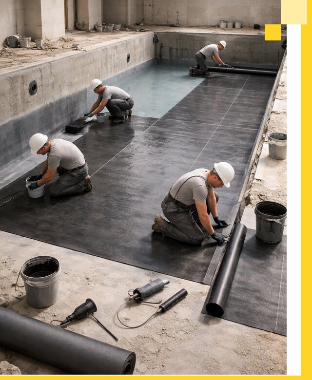 Профессиональная гидроизоляция бассейнов и чаш в Котласе под ключ