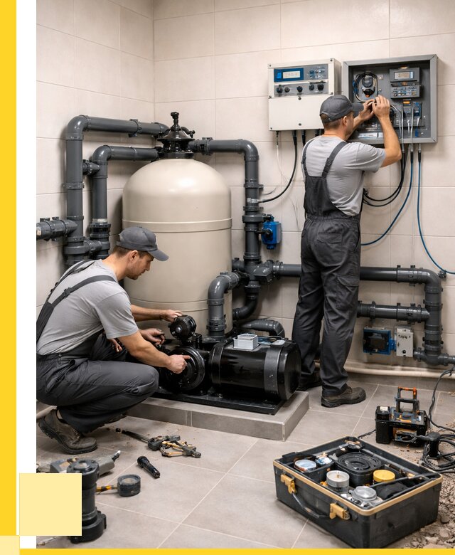 Монтаж оборудования для бассейнов в Котласе от 41452 р. | ЭриданКтл