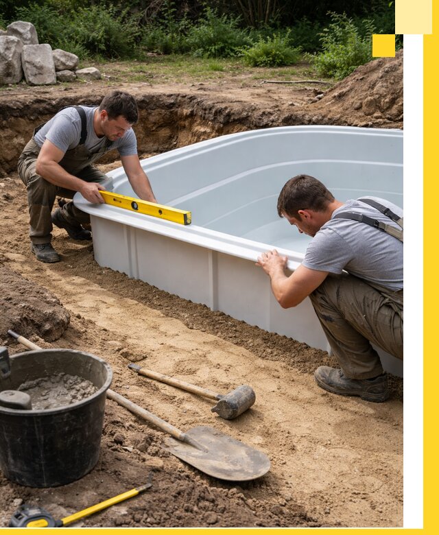 Производство и установка пластиковых бассейнов в Котласе под ключ