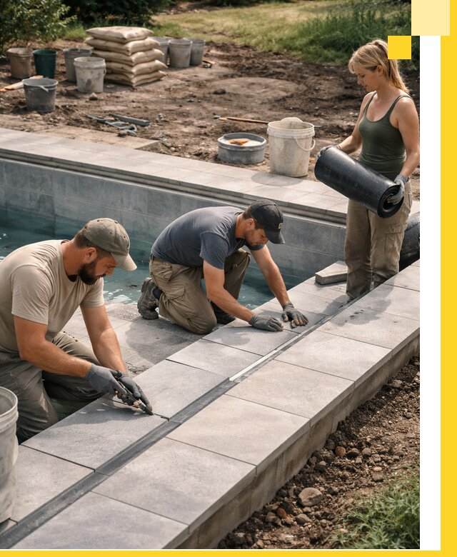 Строительство и монтаж уличных бассейнов под ключ в Котласе