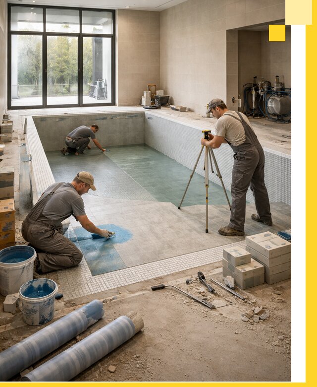 Проект и строительство закрытых бассейнов в Котласе под ключ