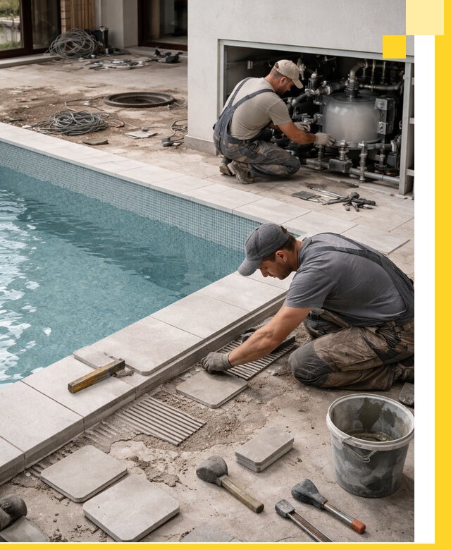 Строительство и монтаж бассейнов в коттедже в Котласе