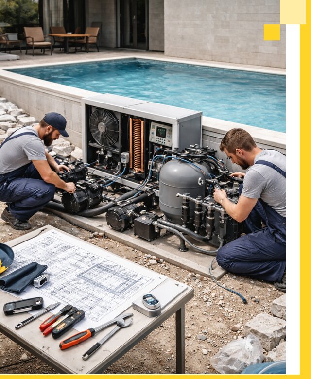 Проектирование и монтаж бассейнов с подогревом в Котласе