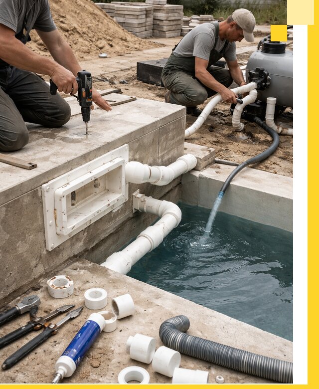 Строительство скиммерных бассейнов под ключ в Котласе