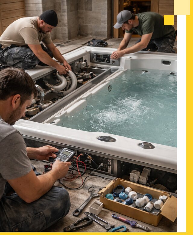 Гидромассажные бассейны под ключ в Котласе, дизайн и монтаж