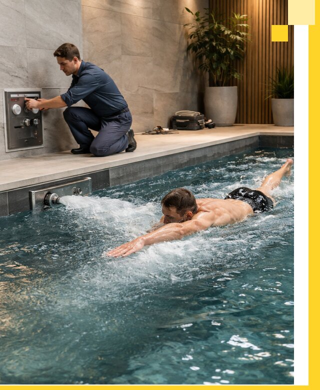 Проектирование и монтаж бассейнов с противотоком в Котласе