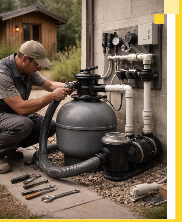 Продажа и монтаж фильтров и насосов для бассейнов в Котласе