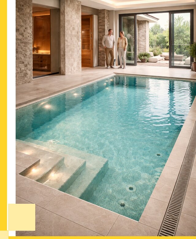 Бассейн во дворе в Котласе: проект, отделка от 1243560 р. | ЭриданКтл