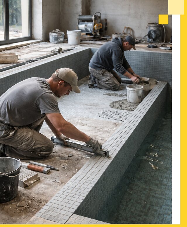 Строительство бассейна в частном доме в Котласе под ключ