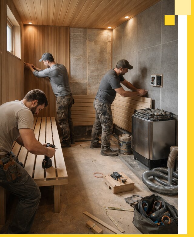 Сауны под ключ в Котласе, проектирование, строительство, отделка