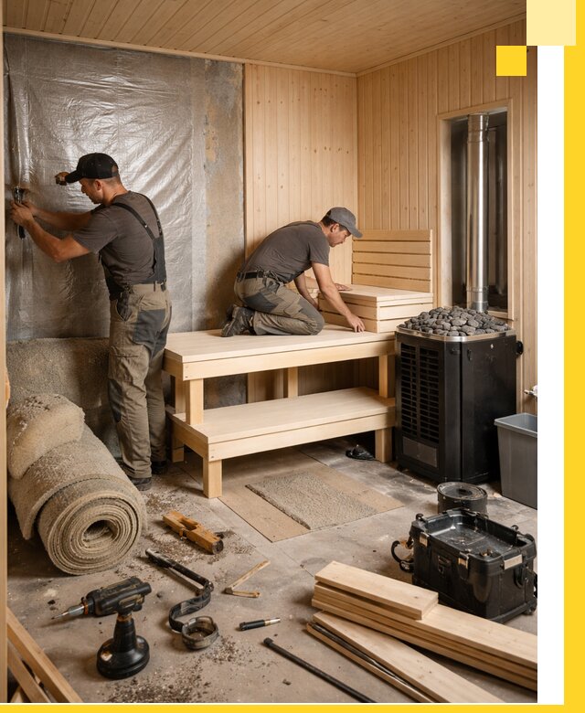 Проекты саун под ключ в Котласе дизайн и строительство