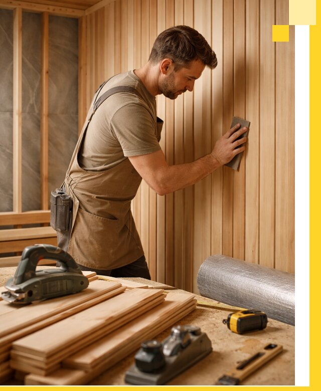 Профессиональная отделка саун и парных под ключ в Котласе