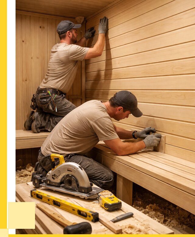 Обшивка саун вагонкой в Котласе от 2591 р. | ЭриданКтл