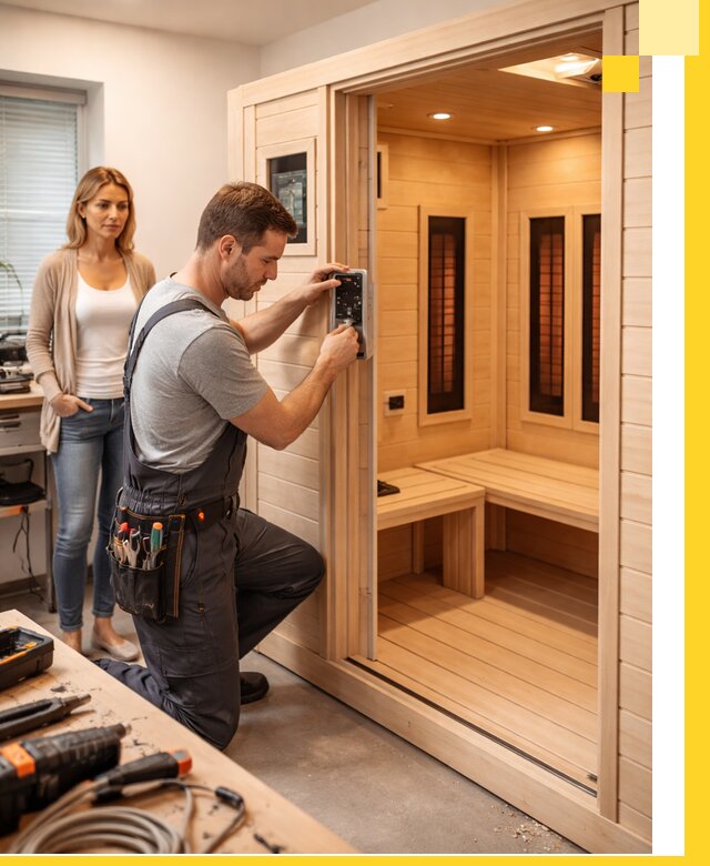 Инфракрасные сауны под ключ в Котласе продажа и установка