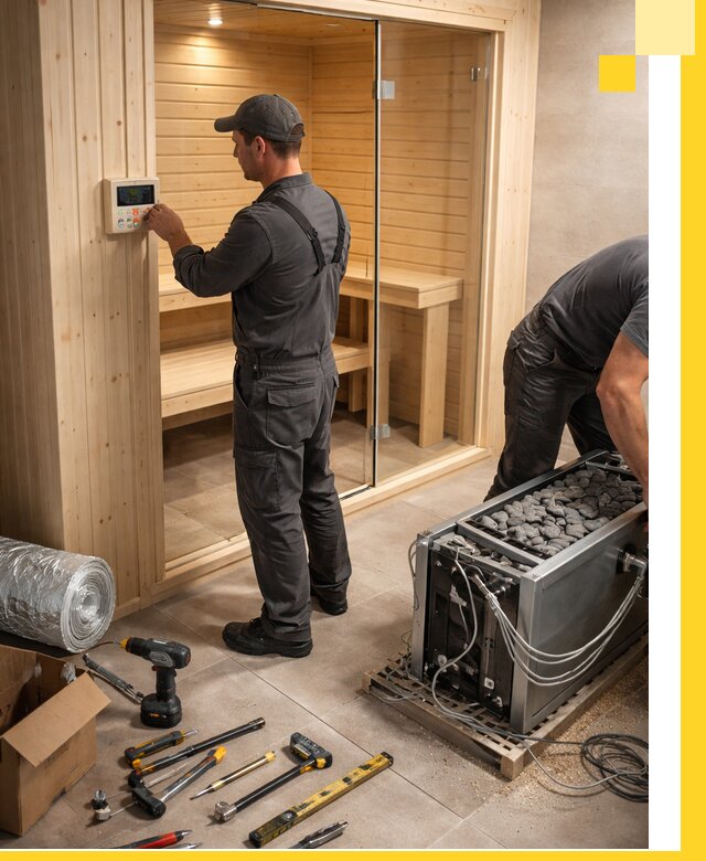 Поставка, установка и монтаж электрических саун в Котласе