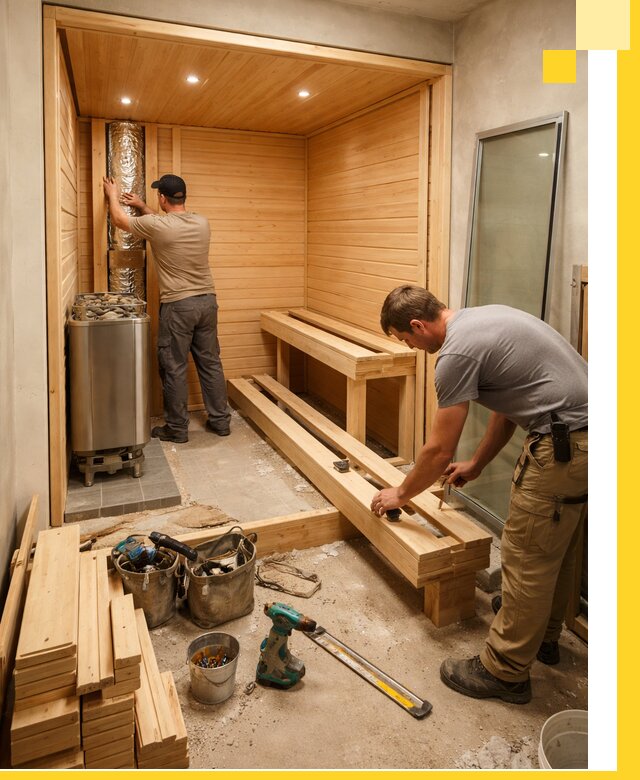 Проектирование и установка домашних саун под ключ в Котласе