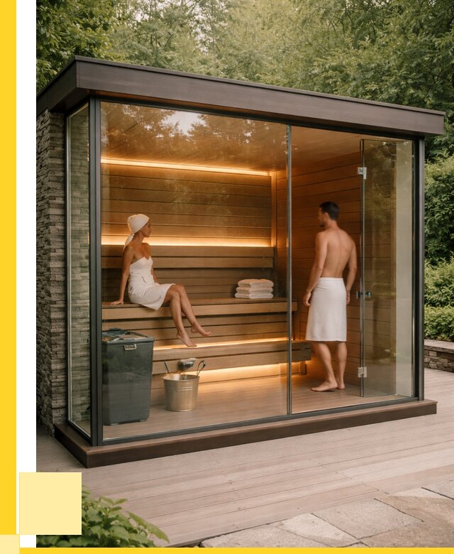 Сауна стеклянная и двери для сауны в Котласе от 259075 р. | ЭриданКтл