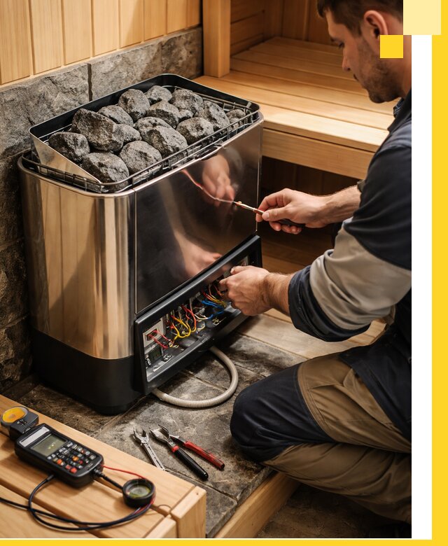 Продажа и установка электрокаменок для саун в Котласе