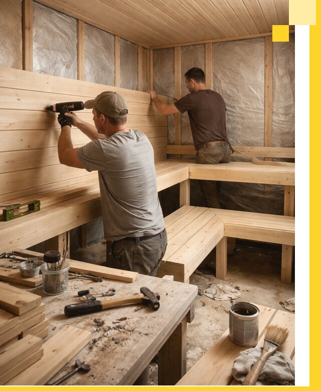 Профессиональная отделка бань и саун под ключ в Котласе