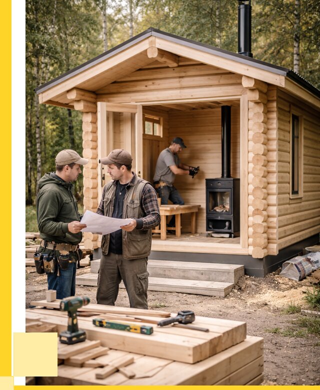 Монтаж бань под ключ в Котласе — от 207260 р. | ЭриданКтл