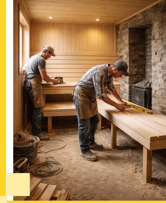 Отделка бани в Котласе: внутренняя отделка от 3109 р. | ЭриданКтл