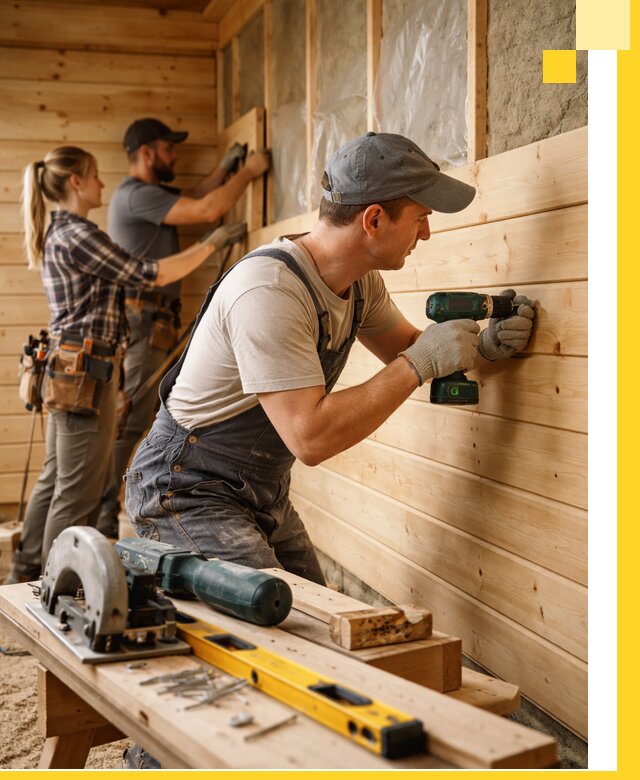 Обшивка бань под ключ в Котласе: отделка стен и потолков