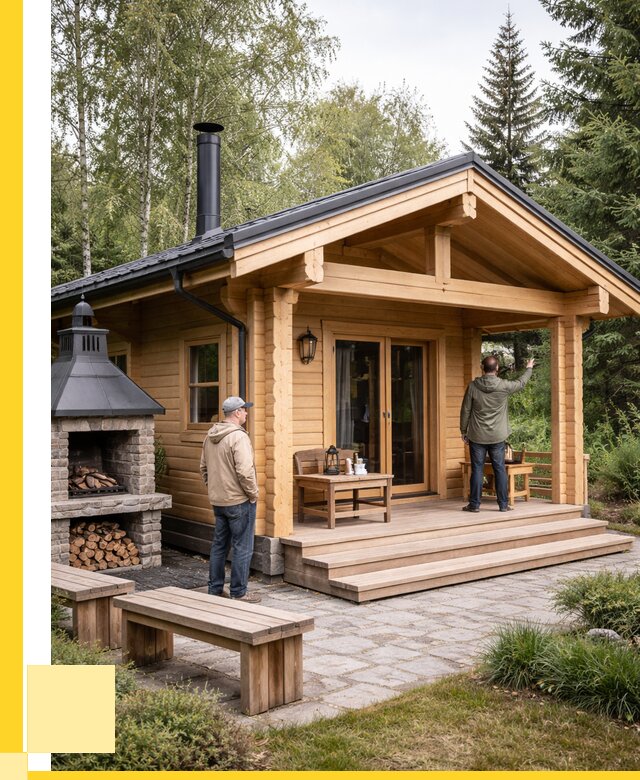 Деревянные бани под ключ в Котласе от 466335 р. | ЭриданКтл