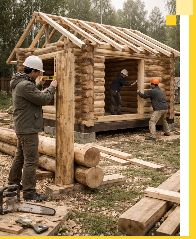 Строительство бань для дачи под ключ в Котласе с доставкой и монтажом